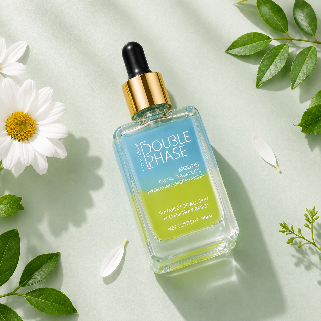DOUBLE PHASE Arbutin Facial Serum & Oil | Brightening & Hydrating | 30ml