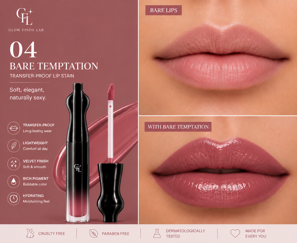 Glow Finds Lab Velvet Lip Stain Transfer-Proof • Waterproof • All-Day Wear