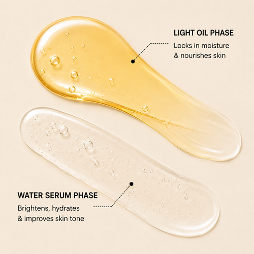 DOUBLE PHASE Vitamin C Facial Serum & Oil | Brightening & Hydrating | 30ml