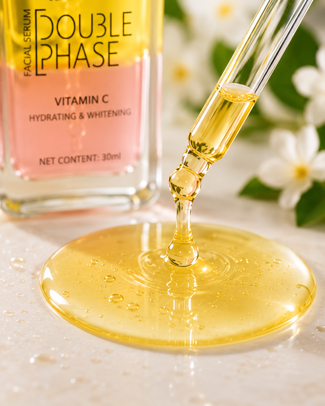 DOUBLE PHASE Vitamin C Facial Serum & Oil | Brightening & Hydrating | 30ml