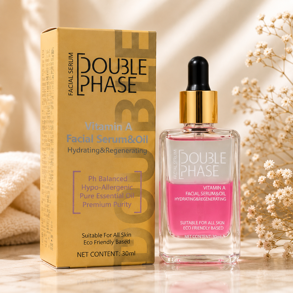DOUBLE PHASE Vitamin A Facial Serum & Oil | Hydrating & Regenerating | 30ml