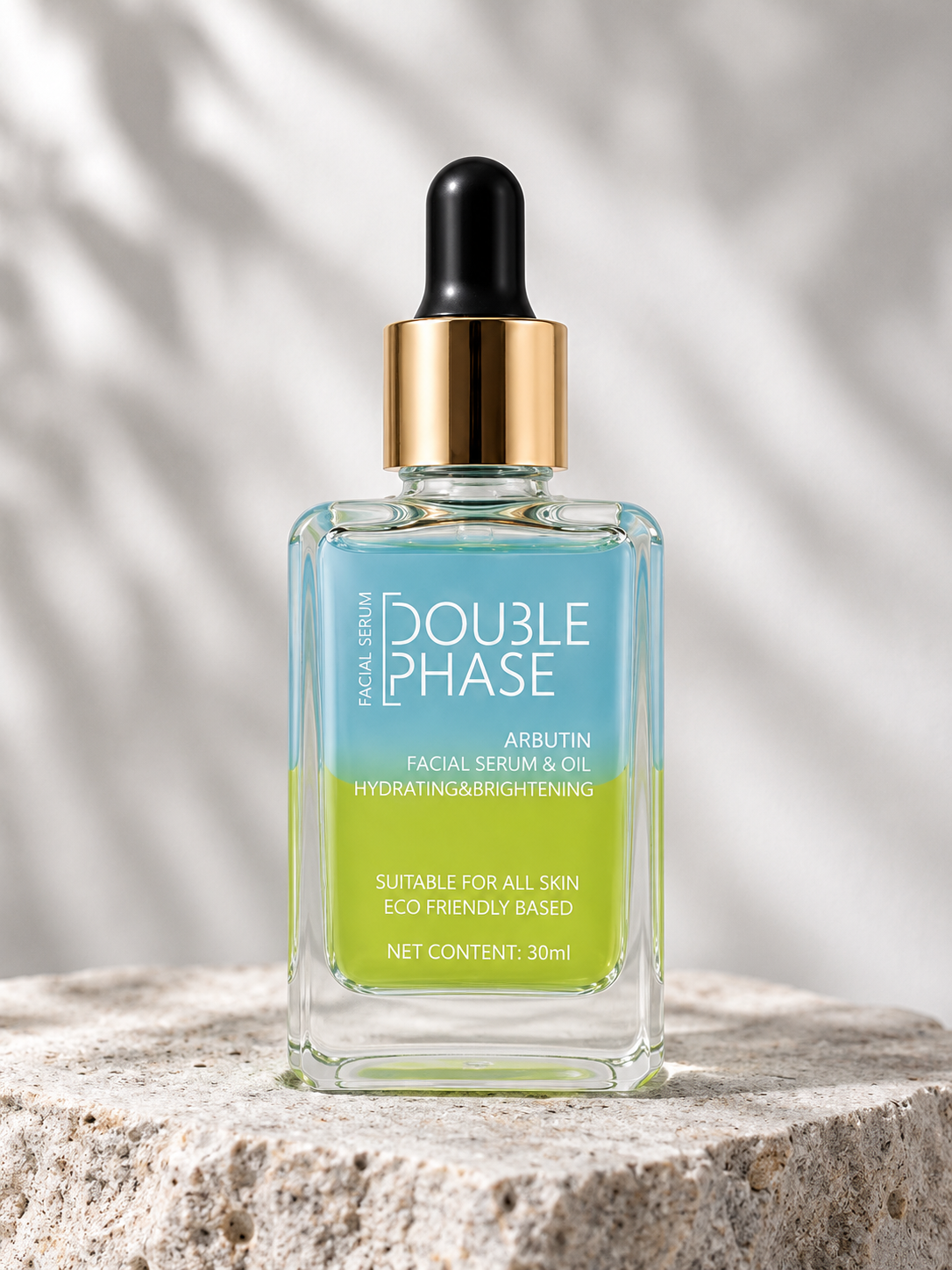 DOUBLE PHASE Arbutin Facial Serum & Oil | Brightening & Hydrating | 30ml